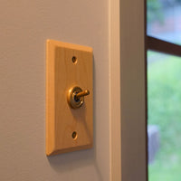 ウッデンプレートスイッチ メープル