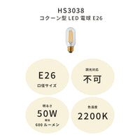 コクーン型LED電球E26