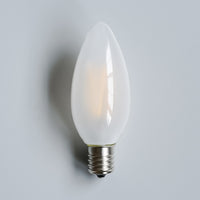 シャンデリアLED電球E17フロスト