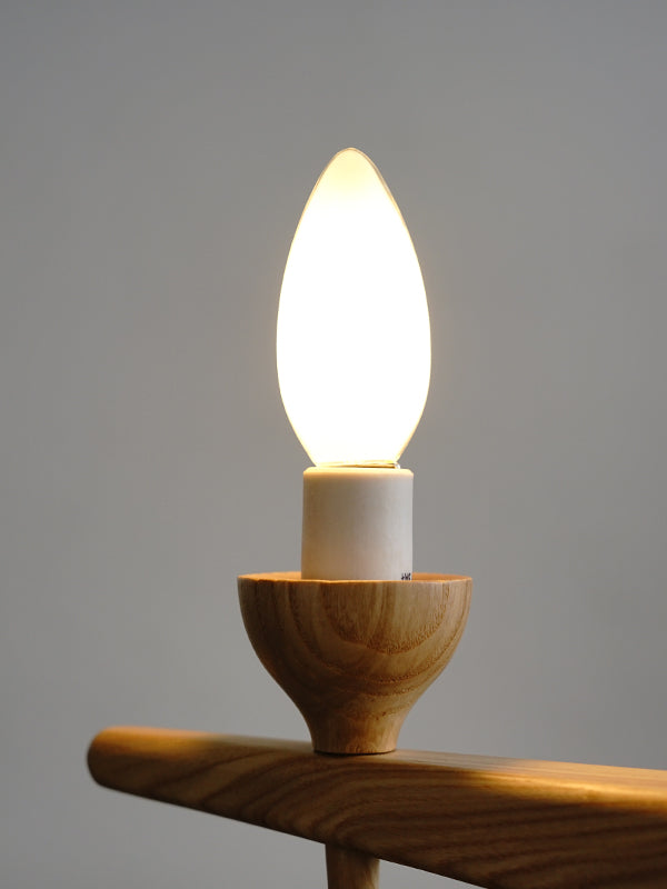 シャンデリアLED電球E17フロスト