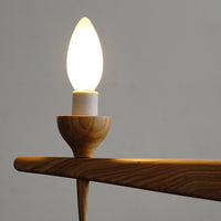 シャンデリアLED電球E17フロスト