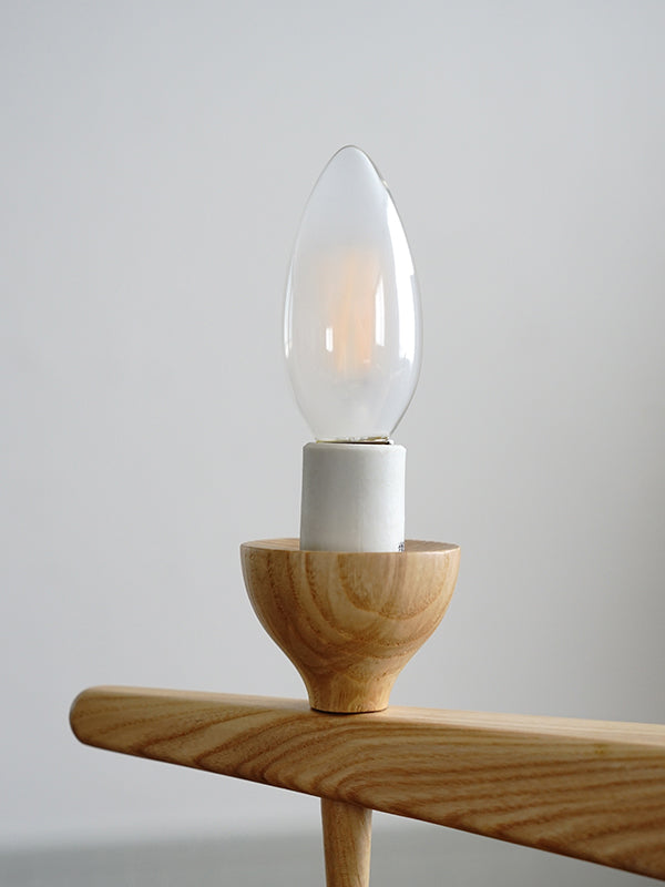 シャンデリアLED電球E17フロスト