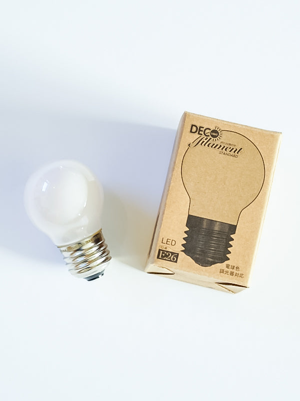 ミニボール型LED電球E26乳白