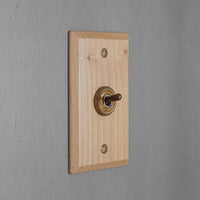 ウッデンプレートスイッチ メープル