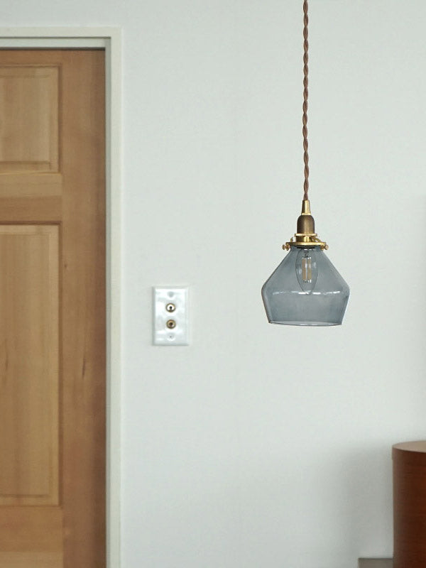 「売約済」ブルーグリーン フルリガラスフロスト シェード(灯具付き) 売約済」ブルーグリーン フルリガラスフロスト シェード(灯具