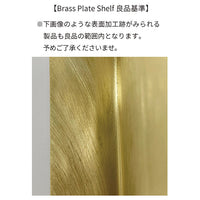 Brass Plate Shelf S