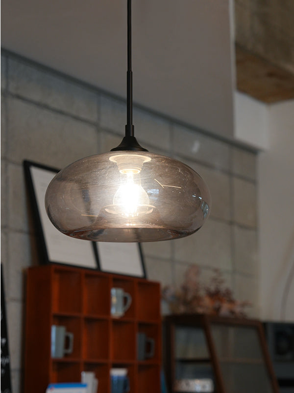 【SET】グレーグラスペンダントシェードディスク