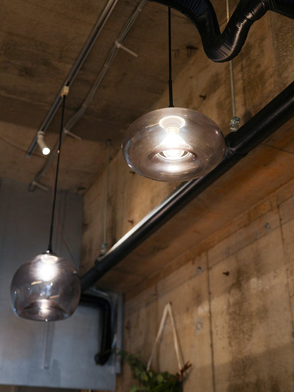 【SET】グレーグラスペンダントシェードディスク