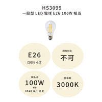 一般型LED電球E26 100W相当