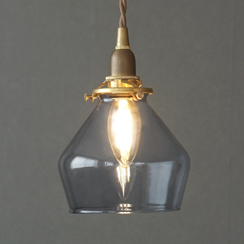 イエロー波型ガラスシェードライト hs2960.jpg