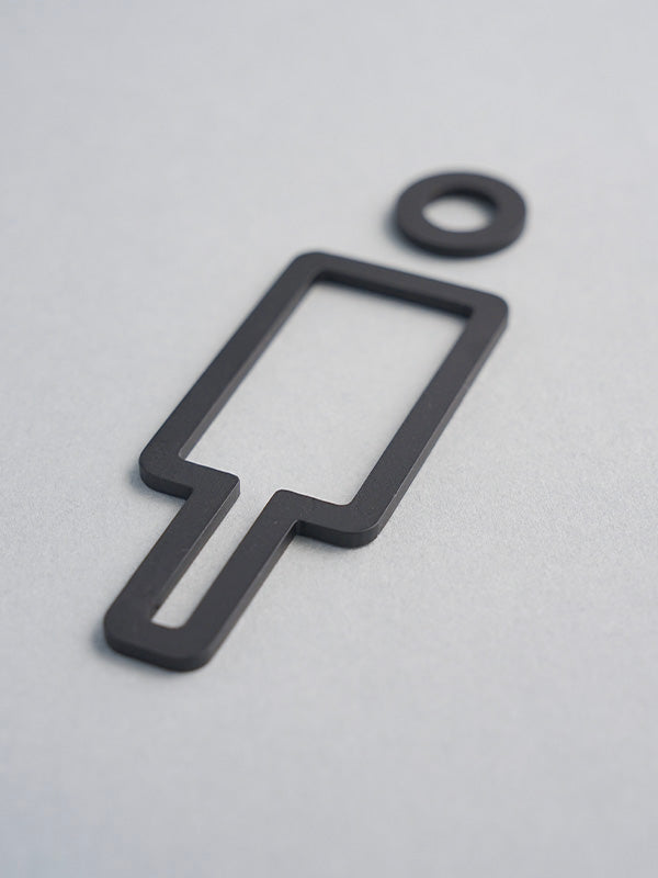 toilet line sign plate iron | AXCIS ONLINE