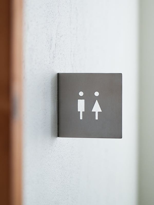 手づくり壁面サイン（ふろ・トイレ） 壁出しサイン Toilet