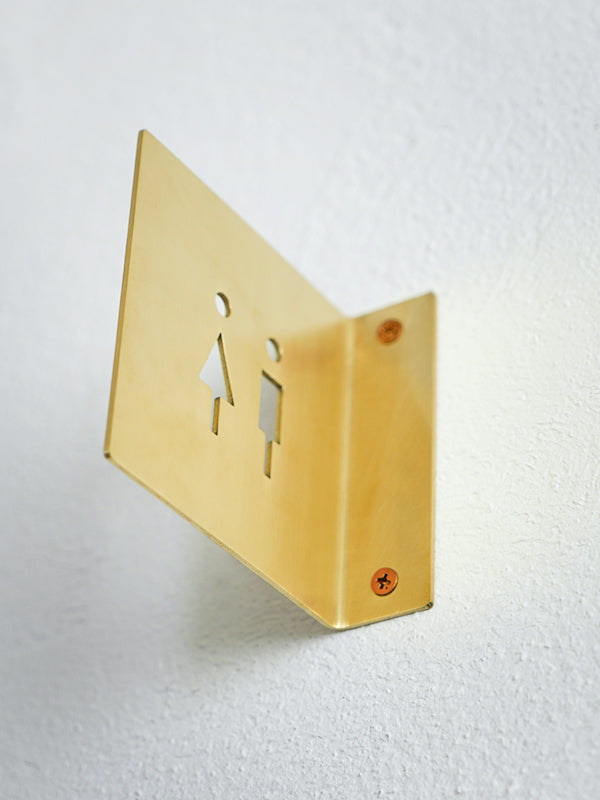 手づくり壁面サイン（ふろ・トイレ） 木製トイレサイン 男女シルエット型【おしゃれ プレート 壁掛け