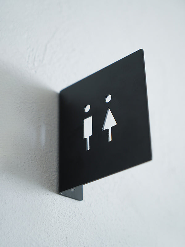 壁出しサイン Toilet