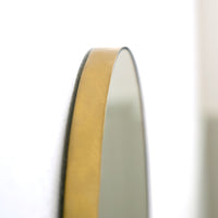 Brass round mirror 320
