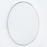 Brass oval mirror