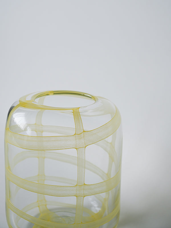 【サービス品@1500〜】雪花 SUMU ガラスベース イエロー | AXCIS ONLINE