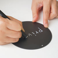 アイアンラウンドサインプレート ブラック