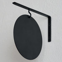 アイアンラウンドサインプレート ブラック