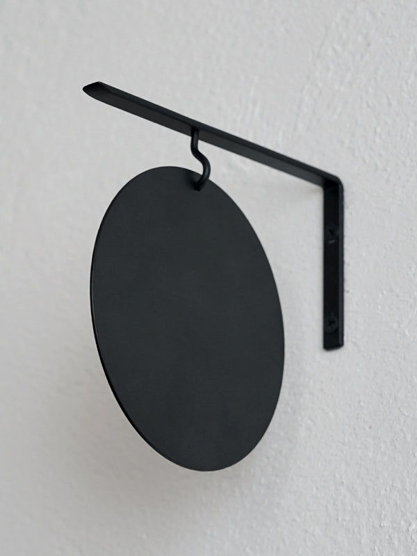 アイアンラウンドサインプレート ブラック