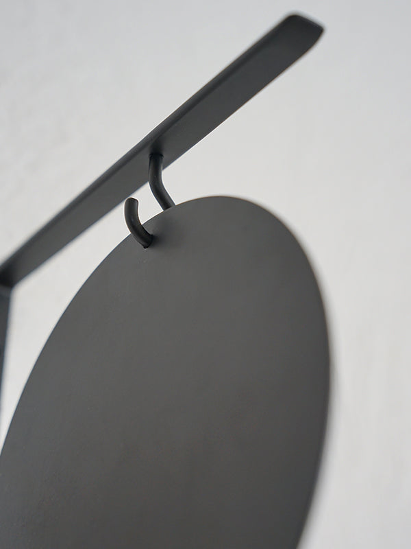 アイアンラウンドサインプレート ブラック