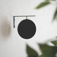 アイアンラウンドサインプレート ブラック