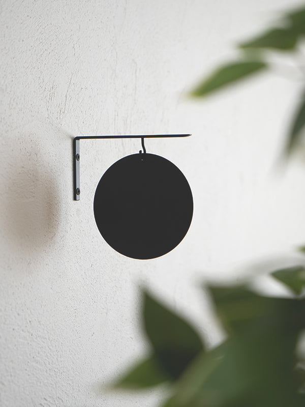 アイアンラウンドサインプレート ブラック