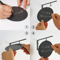 アイアンラウンドサインプレート ブラック