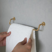 KT brass towel holder