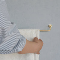 KT brass towel holder