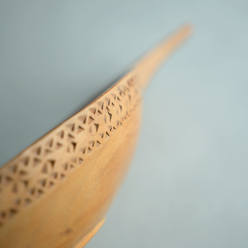 Hand Carved Wooden Bird Bowl/Yugoslavia