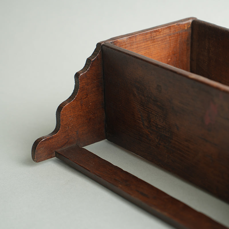 【美品】フランスアンティーク 木細工装飾 木製ウォールシェルフ[2931] Wall Shelf/France