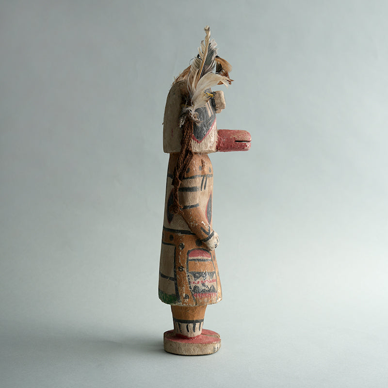 カチナドール　大きめ　木製彫刻 民俗的デザイン 約37cm カチナドール 大きめ 木製彫刻 民俗的デザイン 約37cm カチナドール