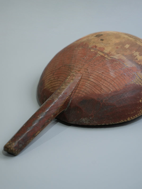 李朝　匙　柄杓　民藝　仏教美術　長さ約60cm 李朝/柄杓（水汲み）