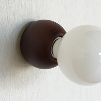 ウッドレセップカバー ラウンド brown