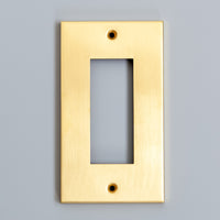 真鍮コンセントプレート