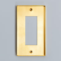 真鍮コンセントプレート