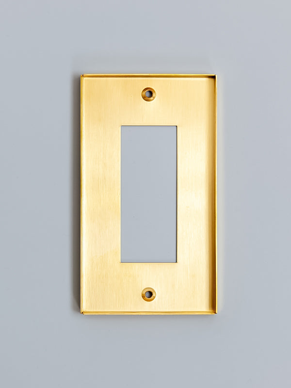 真鍮コンセントプレート