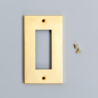 真鍮コンセントプレート