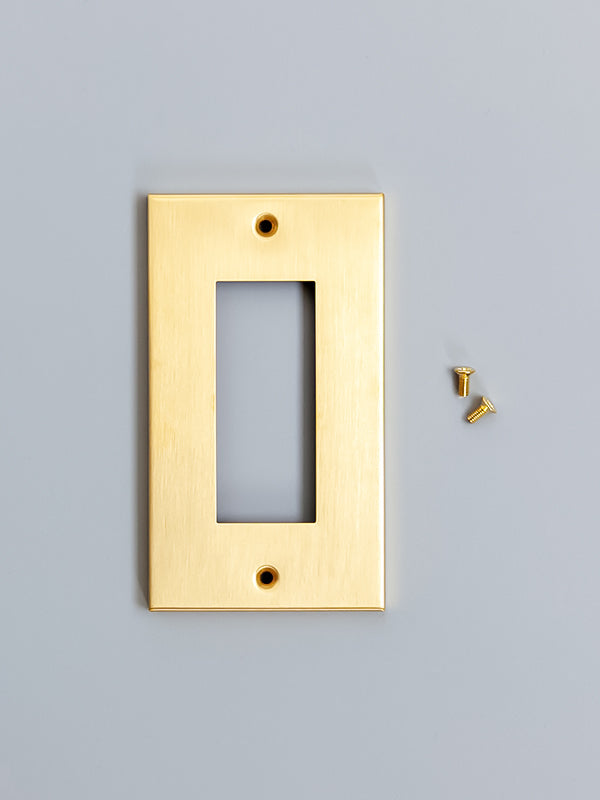 真鍮コンセントプレート