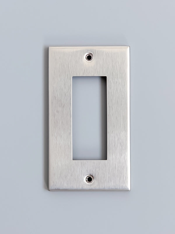 ステンレスコンセントプレート