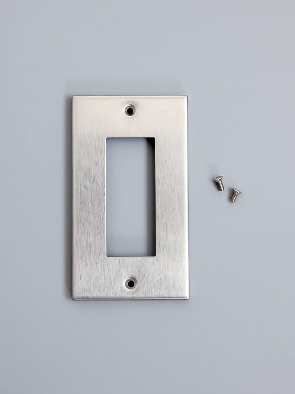 ステンレスコンセントプレート