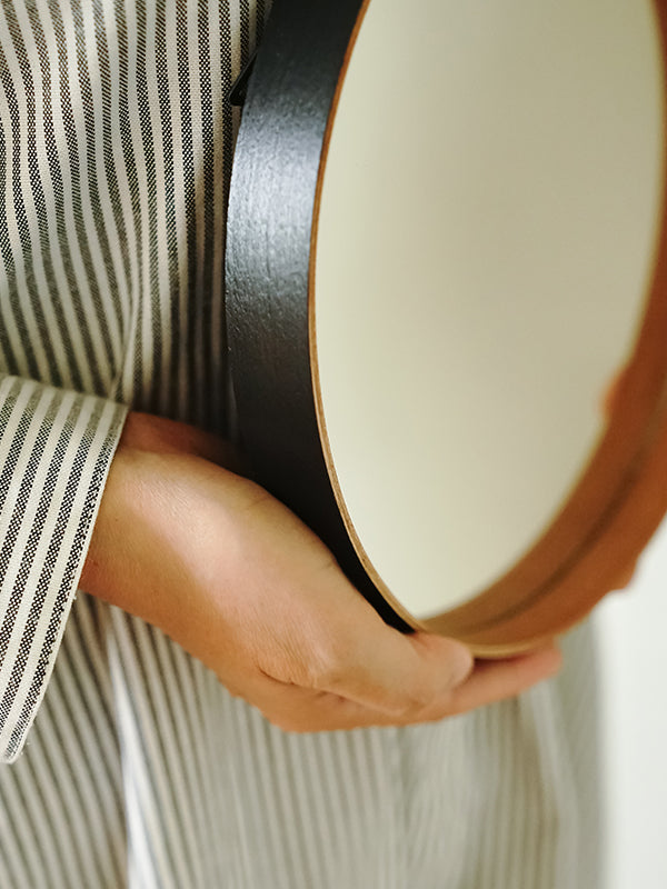 シェーカーラウンドミラー ブラック