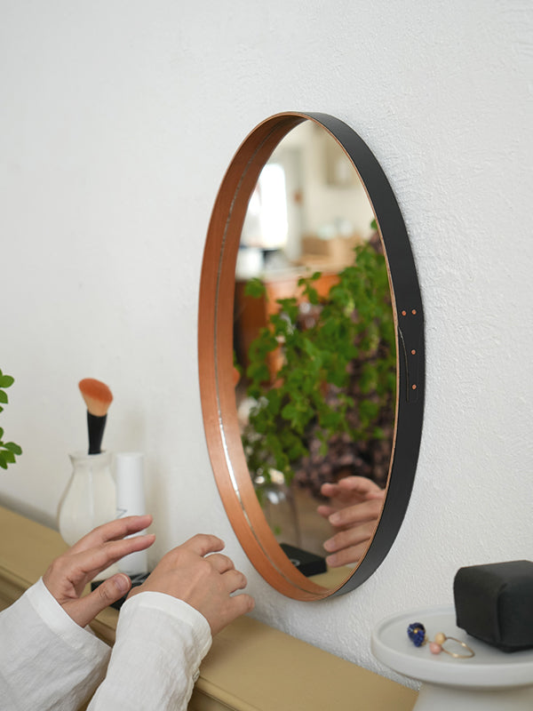 シェーカーオーバルミラーL ブラック