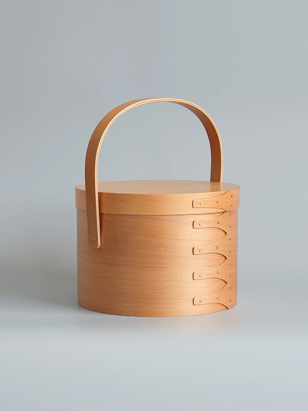 シェーカーラウンドハンドルボックス ライトブラウン