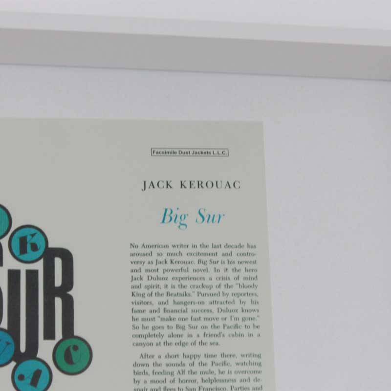 Jack Kerouac(ジャックケルアック) BIG SUR 装丁の額装